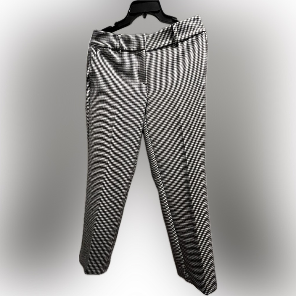 Ann Taylor Monochrome Houndstooth Trousers
